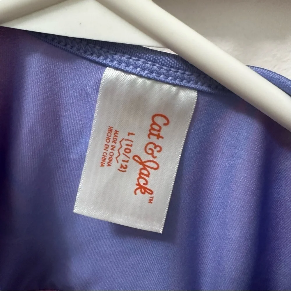 Cat & Jack Gymnastics Leotard Purple and Hot Pink SizeL (10/12)